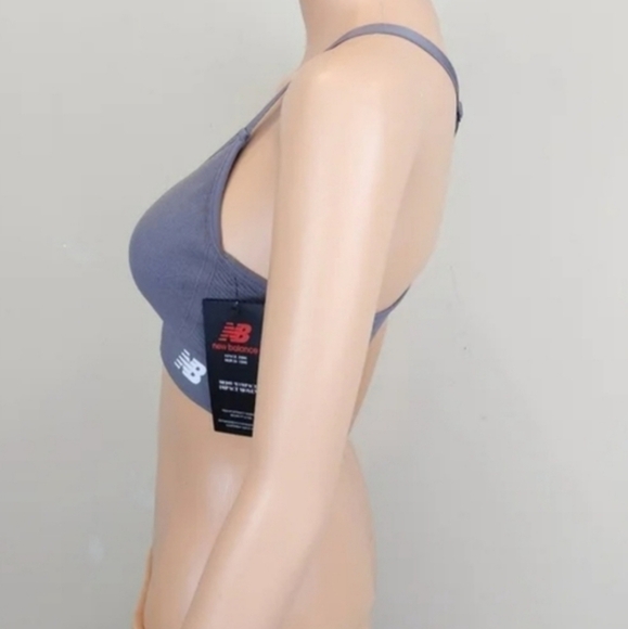 New Balance Gray Sports Bra - Picture 2 of 6